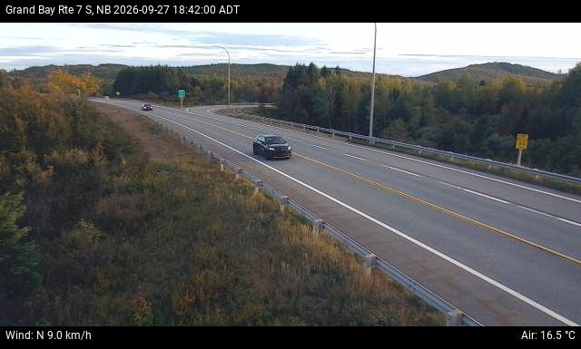 Web Cam image of Grand Bay-Westfield (NB Highway 7)