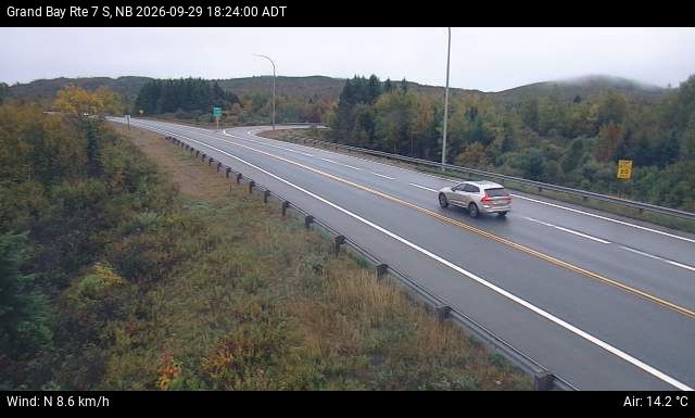 Web Cam image of Grand Bay-Westfield (NB Highway 7)