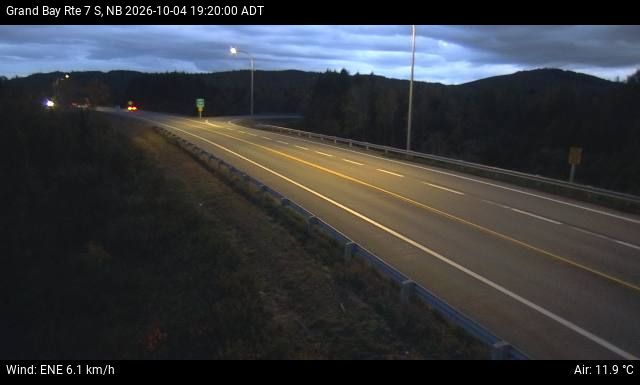 Web Cam image of Grand Bay-Westfield (NB Highway 7)
