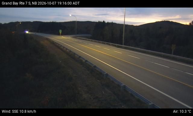 Web Cam image of Grand Bay-Westfield (NB Highway 7)