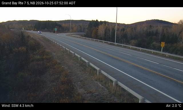 Web Cam image of Grand Bay-Westfield (NB Highway 7)