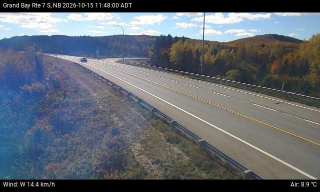 Web Cam image of Grand Bay-Westfield (NB Highway 7)