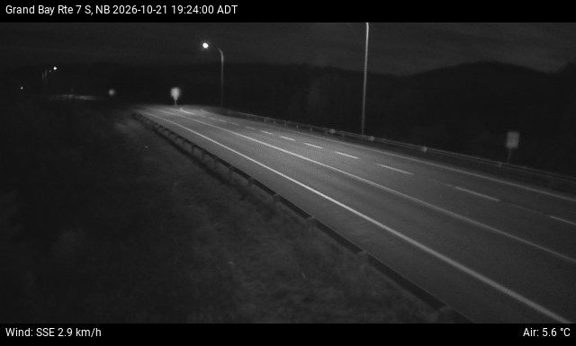 Web Cam image of Grand Bay-Westfield (NB Highway 7)