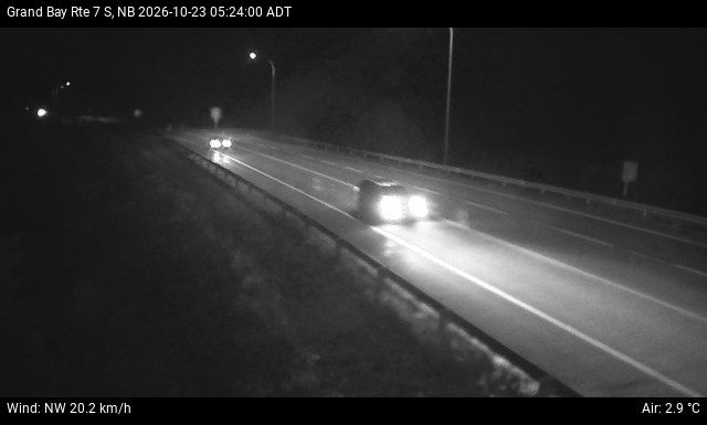 Web Cam image of Grand Bay-Westfield (NB Highway 7)