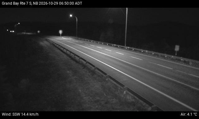 Web Cam image of Grand Bay-Westfield (NB Highway 7)