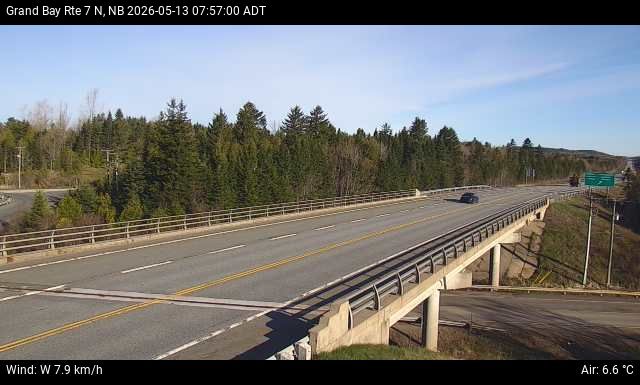 Web Cam image of Grand Bay-Westfield (NB Highway 7)