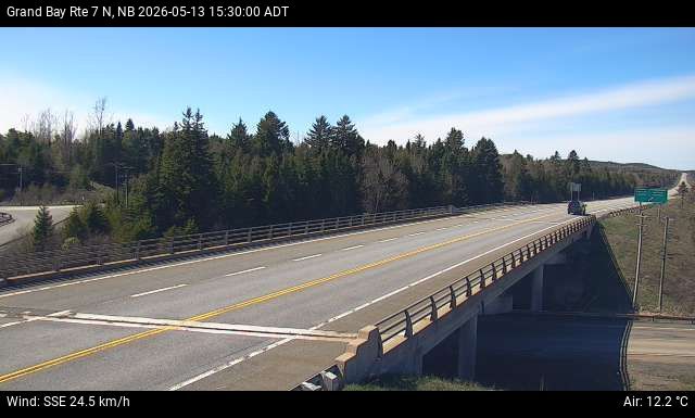 Web Cam image of Grand Bay-Westfield (NB Highway 7)