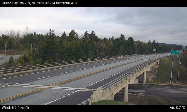Web Cam image of Grand Bay-Westfield (NB Highway 7)