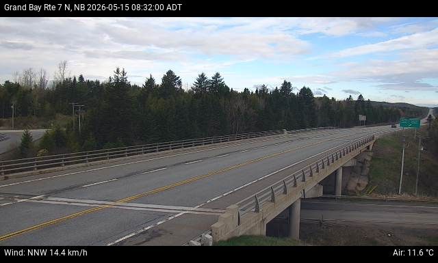 Web Cam image of Grand Bay-Westfield (NB Highway 7)