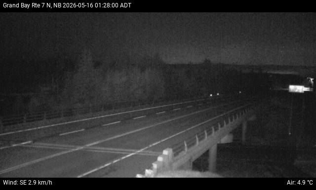 Web Cam image of Grand Bay-Westfield (NB Highway 7)