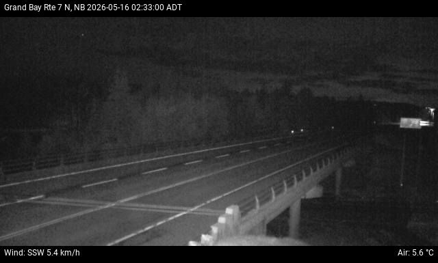Web Cam image of Grand Bay-Westfield (NB Highway 7)