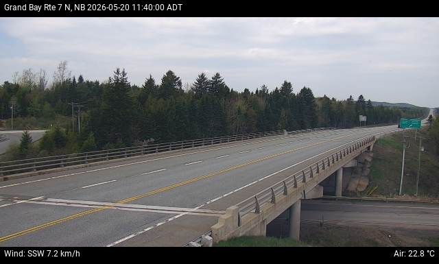 Web Cam image of Grand Bay-Westfield (NB Highway 7)
