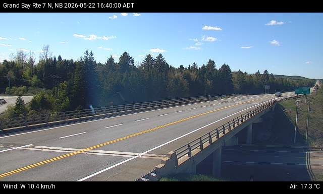 Web Cam image of Grand Bay-Westfield (NB Highway 7)