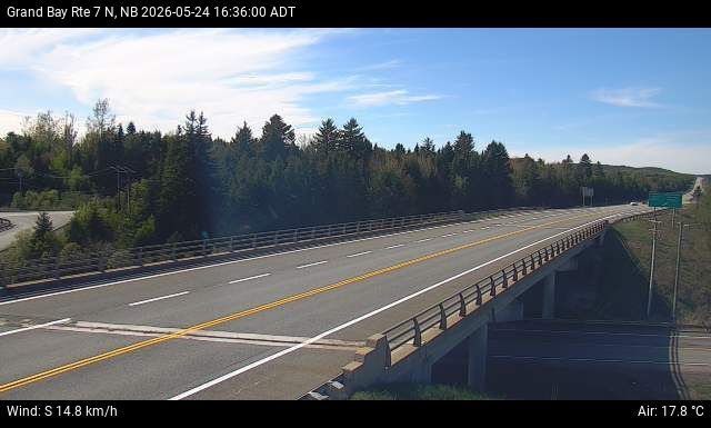 Web Cam image of Grand Bay-Westfield (NB Highway 7)