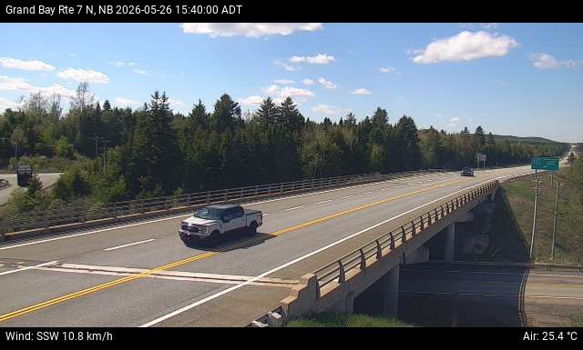 Web Cam image of Grand Bay-Westfield (NB Highway 7)