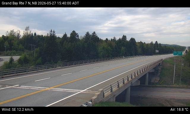 Web Cam image of Grand Bay-Westfield (NB Highway 7)