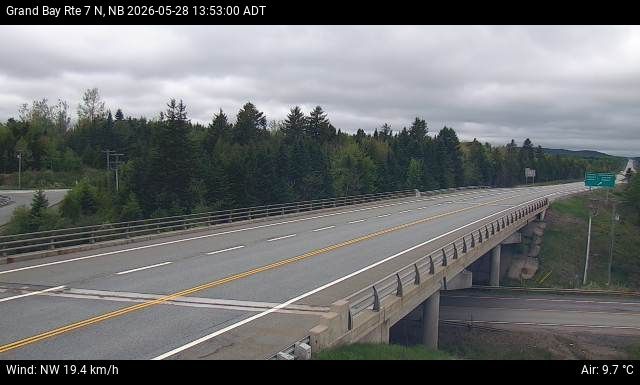 Web Cam image of Grand Bay-Westfield (NB Highway 7)