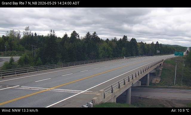 Web Cam image of Grand Bay-Westfield (NB Highway 7)