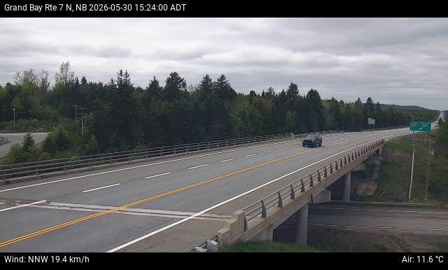 Web Cam image of Grand Bay-Westfield (NB Highway 7)