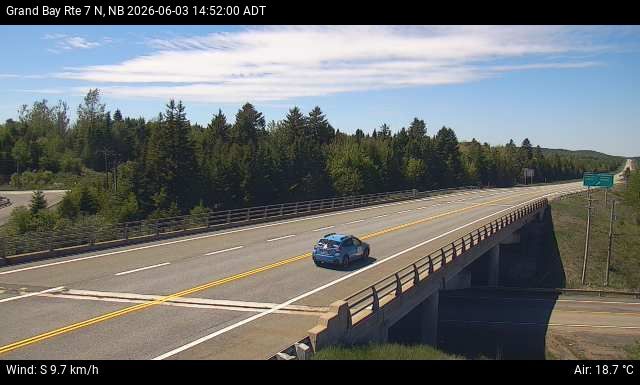 Web Cam image of Grand Bay-Westfield (NB Highway 7)
