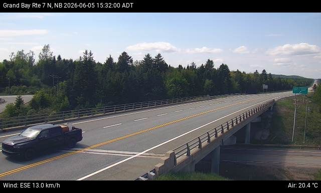 Web Cam image of Grand Bay-Westfield (NB Highway 7)