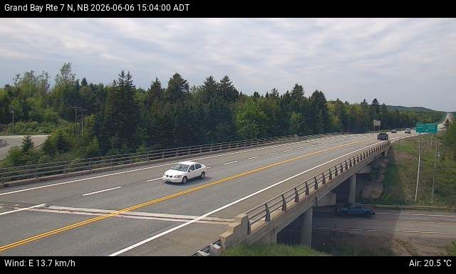 Web Cam image of Grand Bay-Westfield (NB Highway 7)