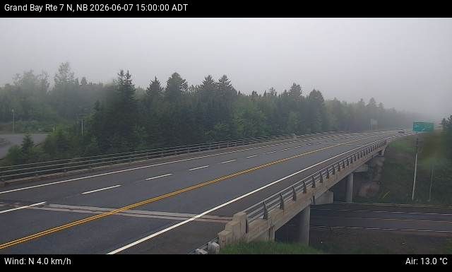 Web Cam image of Grand Bay-Westfield (NB Highway 7)
