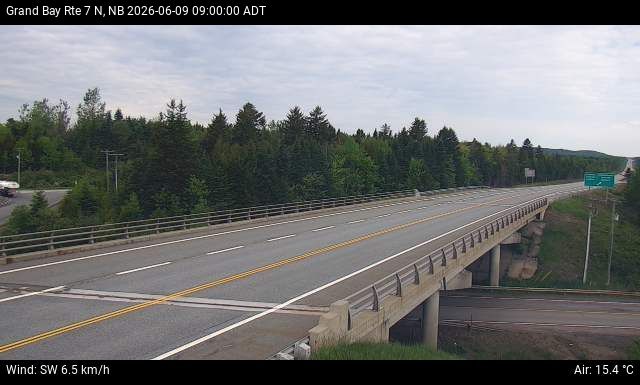 Web Cam image of Grand Bay-Westfield (NB Highway 7)