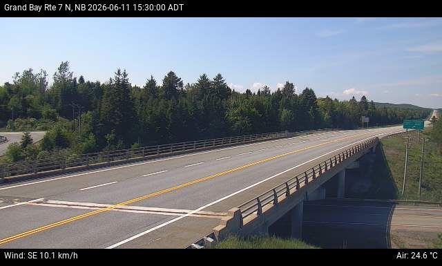 Web Cam image of Grand Bay-Westfield (NB Highway 7)