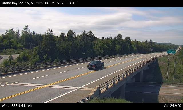 Web Cam image of Grand Bay-Westfield (NB Highway 7)