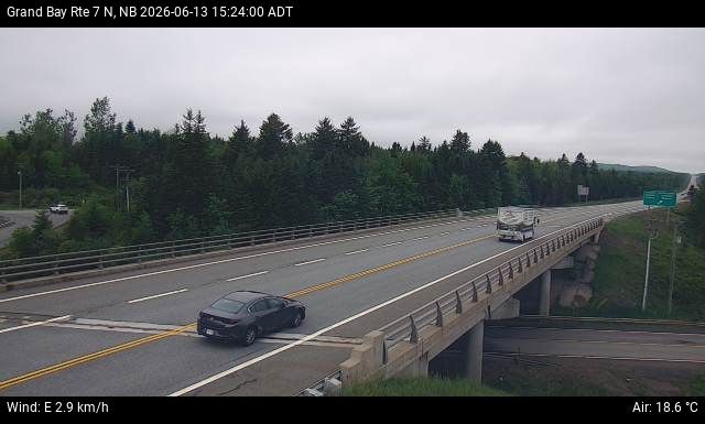 Web Cam image of Grand Bay-Westfield (NB Highway 7)