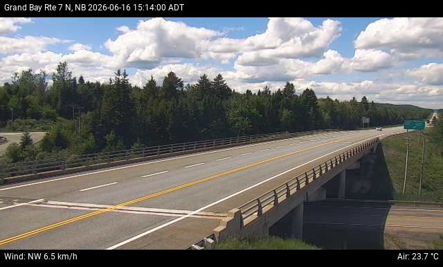 Web Cam image of Grand Bay-Westfield (NB Highway 7)
