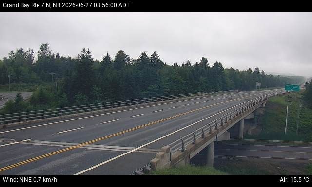 Web Cam image of Grand Bay-Westfield (NB Highway 7)