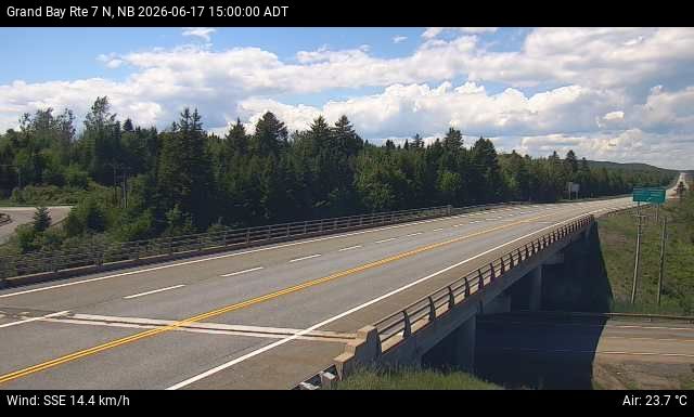 Web Cam image of Grand Bay-Westfield (NB Highway 7)