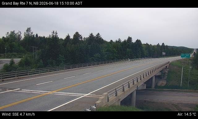 Web Cam image of Grand Bay-Westfield (NB Highway 7)
