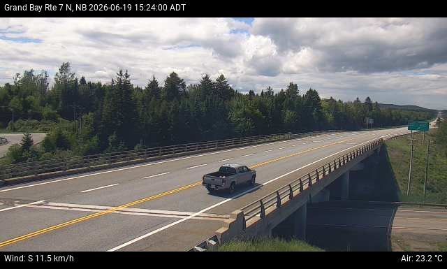 Web Cam image of Grand Bay-Westfield (NB Highway 7)