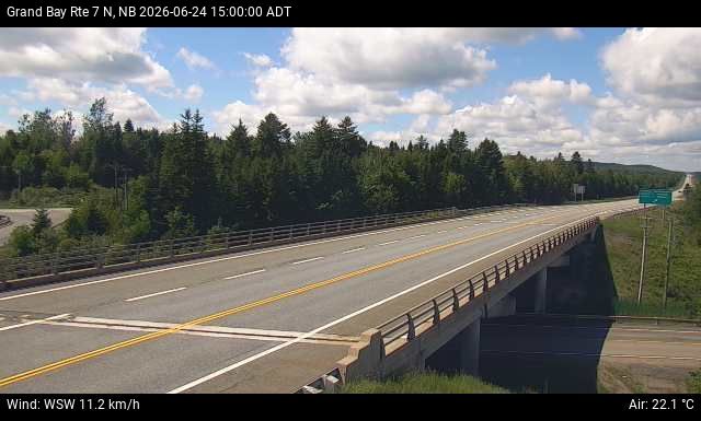 Web Cam image of Grand Bay-Westfield (NB Highway 7)