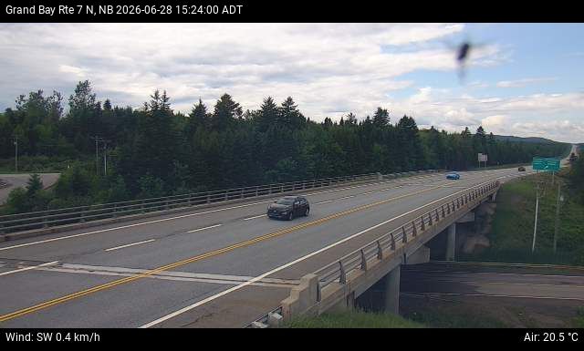Web Cam image of Grand Bay-Westfield (NB Highway 7)