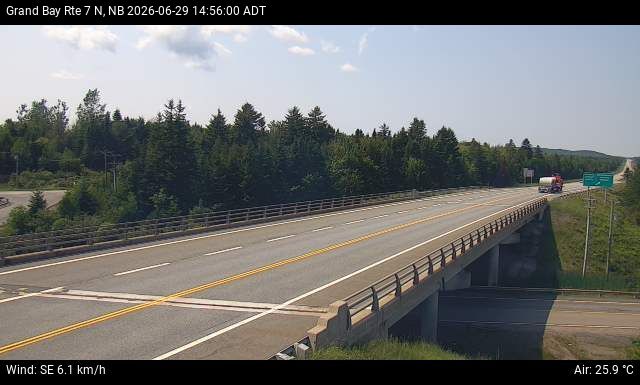 Web Cam image of Grand Bay-Westfield (NB Highway 7)