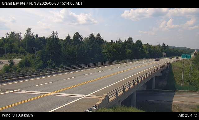Web Cam image of Grand Bay-Westfield (NB Highway 7)