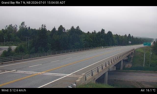 Web Cam image of Grand Bay-Westfield (NB Highway 7)
