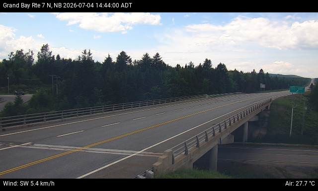 Web Cam image of Grand Bay-Westfield (NB Highway 7)