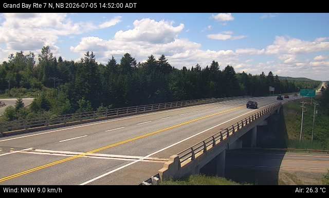 Web Cam image of Grand Bay-Westfield (NB Highway 7)