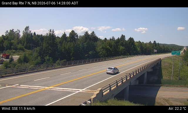 Web Cam image of Grand Bay-Westfield (NB Highway 7)