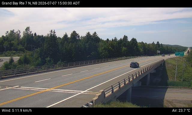 Web Cam image of Grand Bay-Westfield (NB Highway 7)