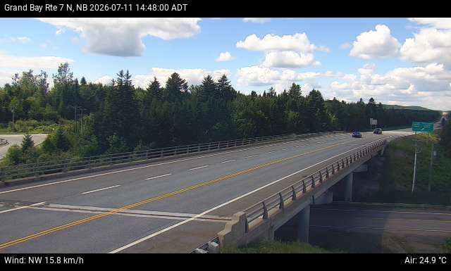 Web Cam image of Grand Bay-Westfield (NB Highway 7)