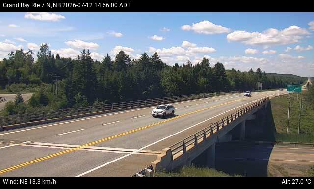 Web Cam image of Grand Bay-Westfield (NB Highway 7)