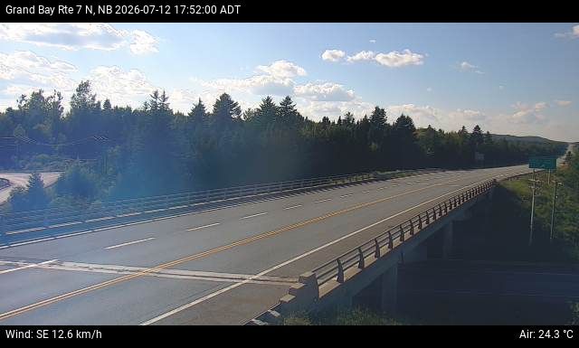 Web Cam image of Grand Bay-Westfield (NB Highway 7)