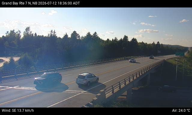 Web Cam image of Grand Bay-Westfield (NB Highway 7)