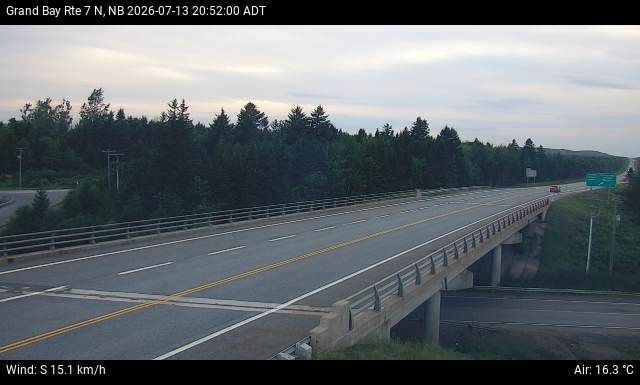 Web Cam image of Grand Bay-Westfield (NB Highway 7)